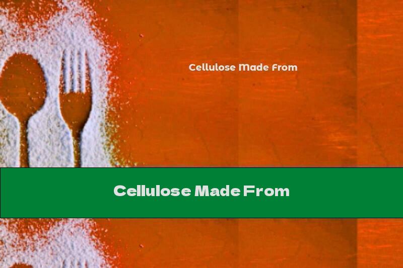 Cellulose Topic This Nutrition