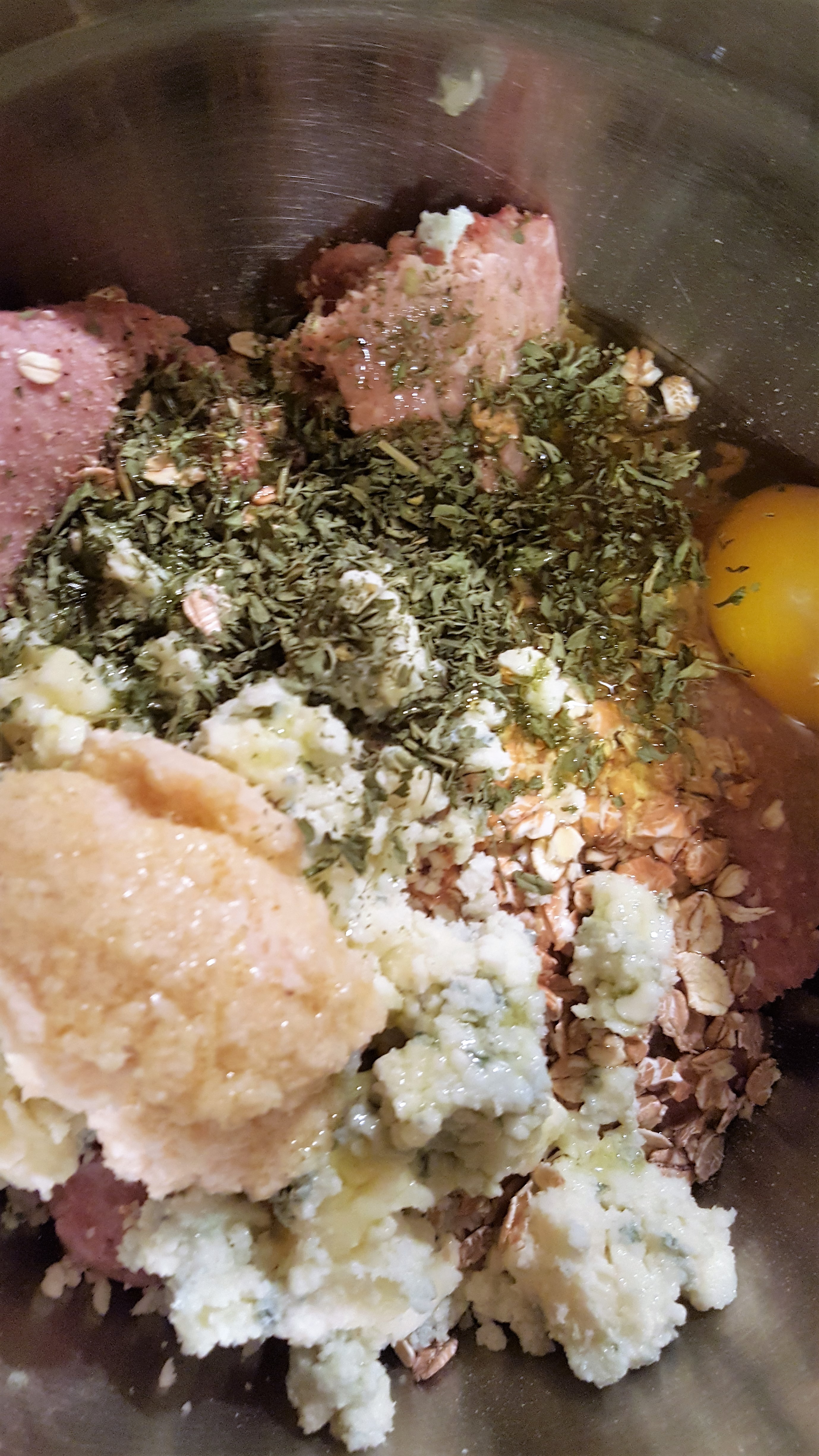 Turkey Meatballs with Blue Cheese & Horseradish This Old Gal