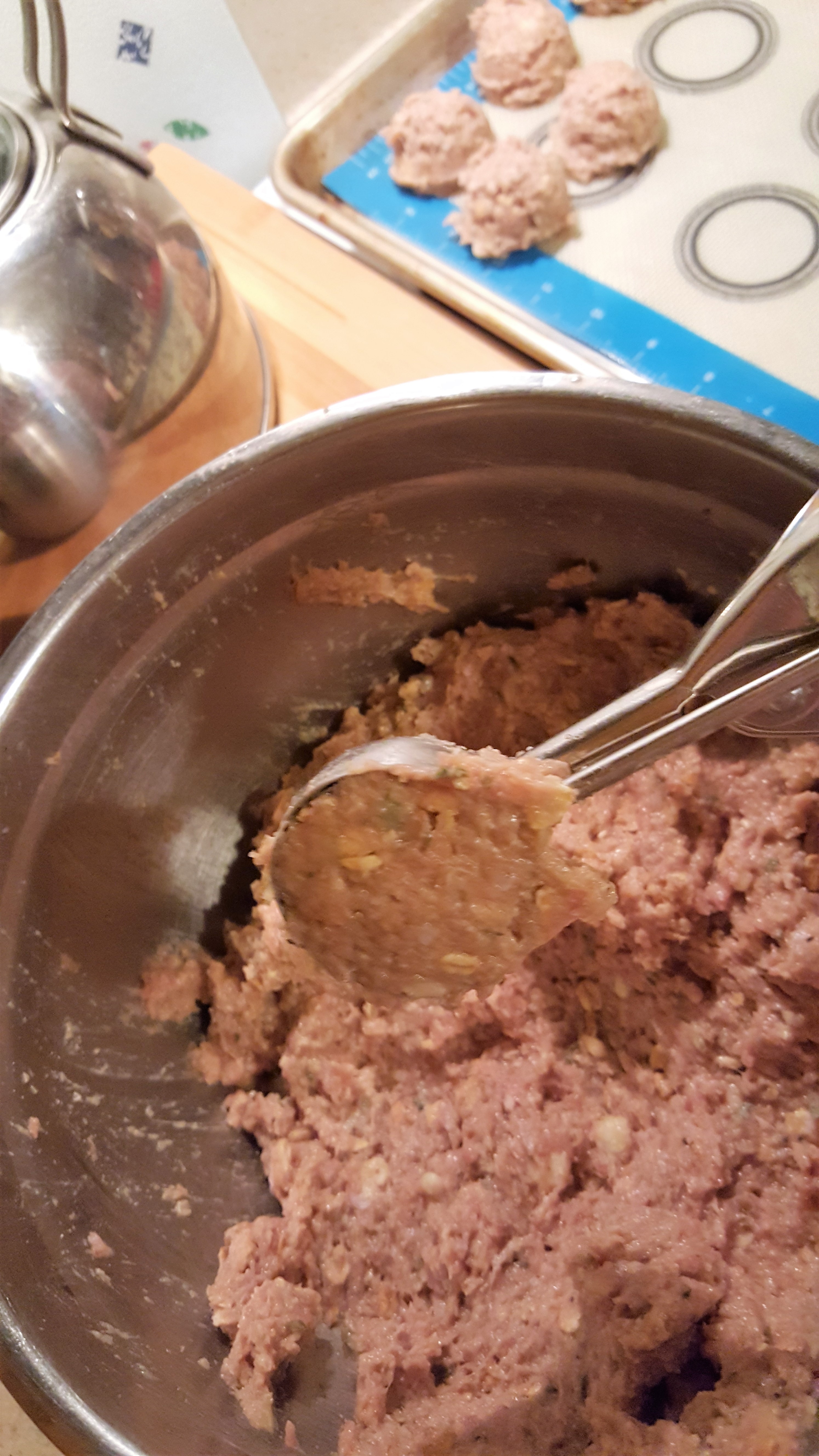 Turkey Meatballs with Blue Cheese & Horseradish This Old Gal