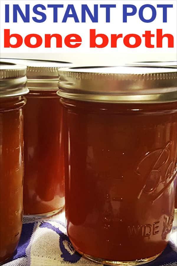 Pressure Cooker Bone Broth [Instant Pot] This Old Gal