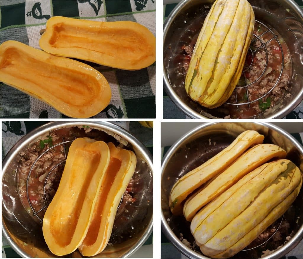 Pressure Cooker Picadillo Stuffed Delicata Squash This Old Gal