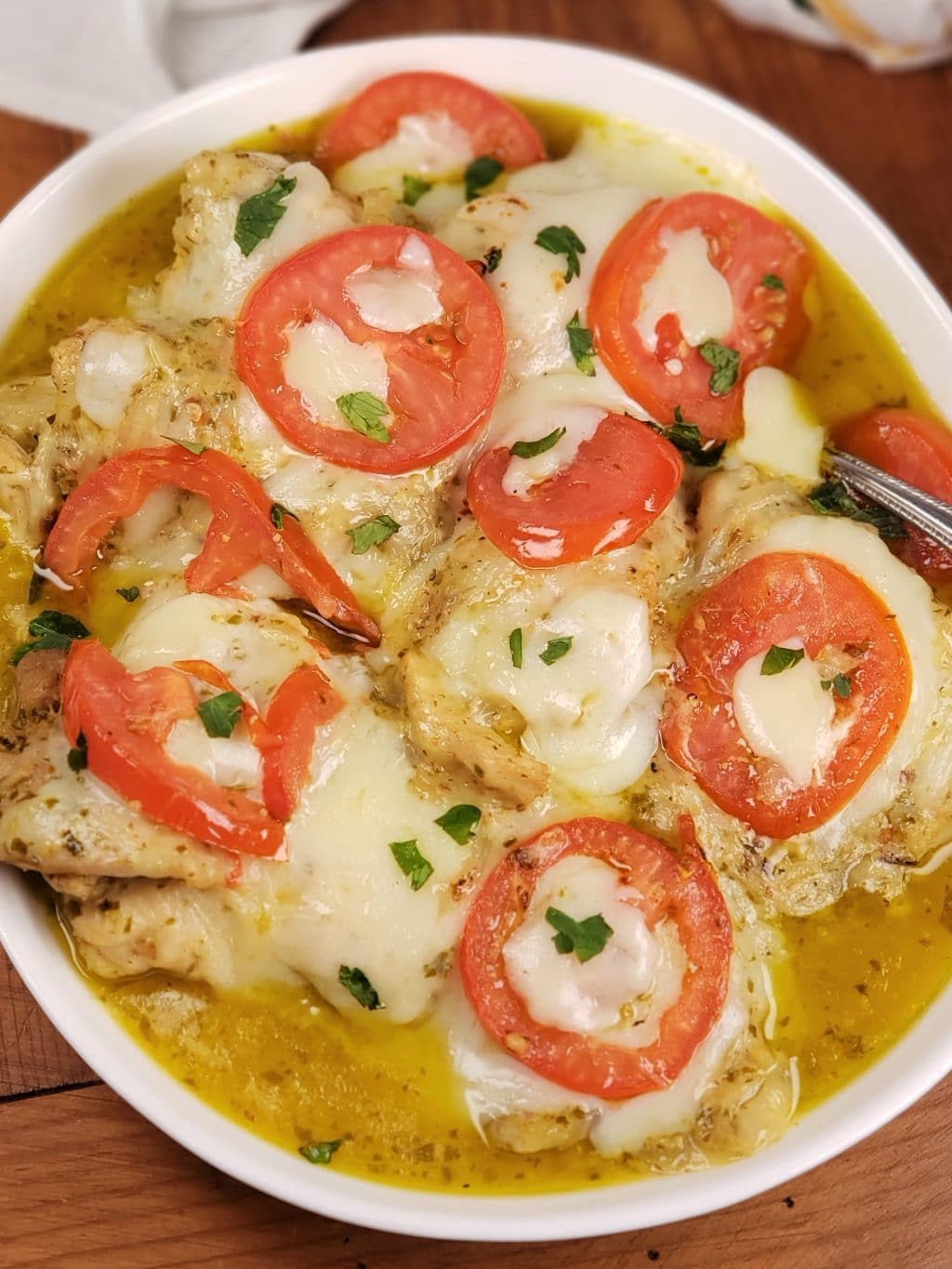 Instant Pot Pesto Chicken Low Carb + Video This Old Gal