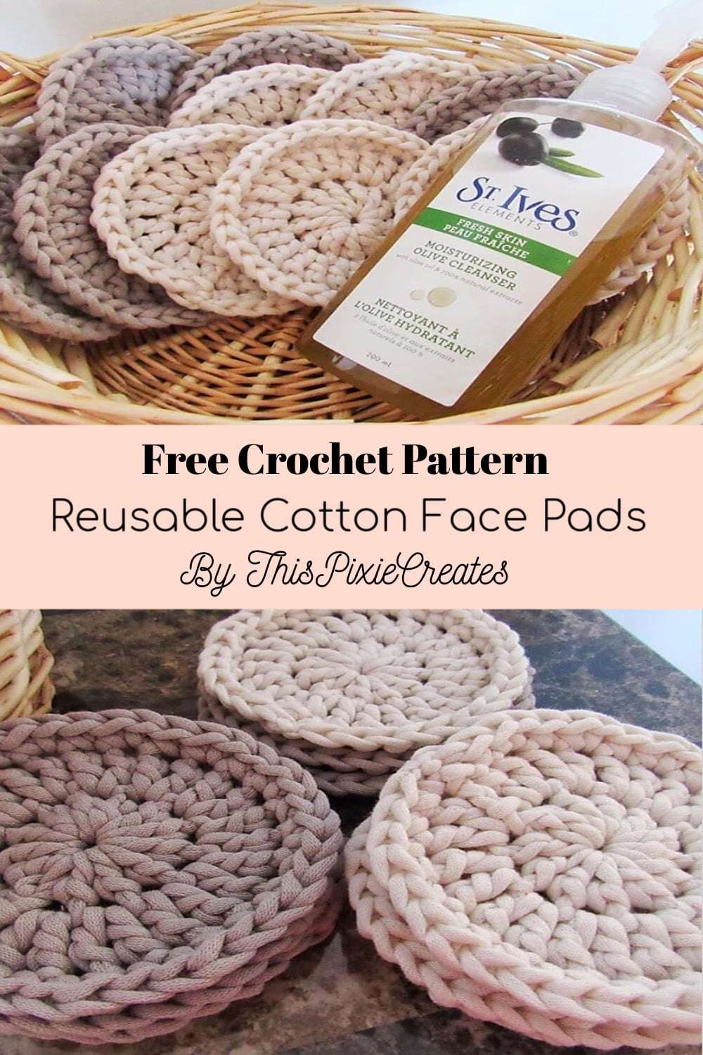 How to Crochet Face Pads for Absolute Beginners This Pixie Creates