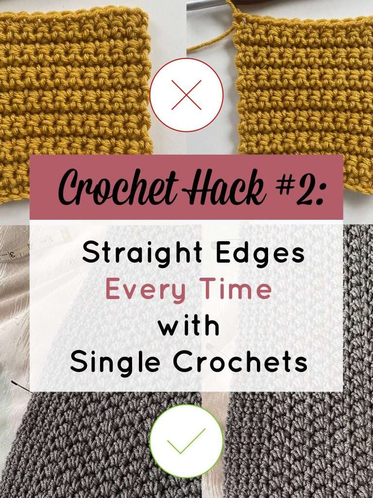 How to Crochet Straight Edges with Single Crochets This Pixie Creates