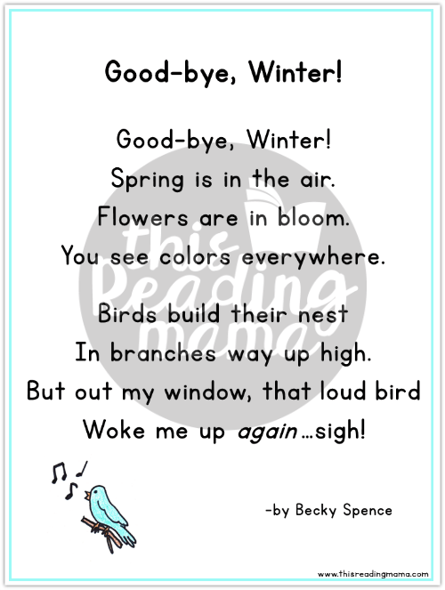 FREE Spring Poetry Pack for Kids This Reading Mama