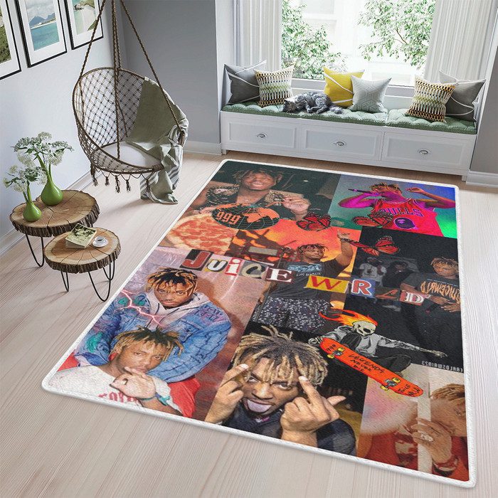 Juice Wrld Rapper 4 Fan Gift, Juice Wrld Rapper 999 Rug Floor Decor