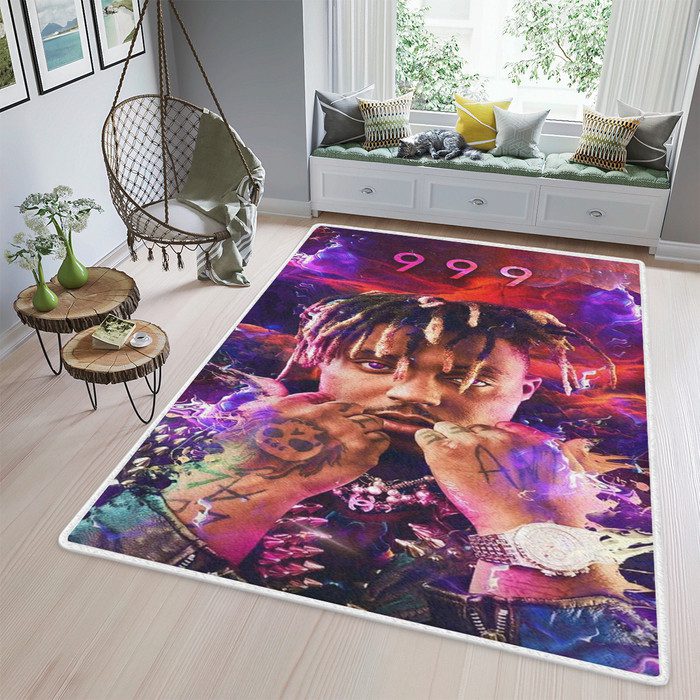 Juice Wrld Rapper 7 Fan Gift, Juice Wrld Rapper 999 Rug Floor Decor