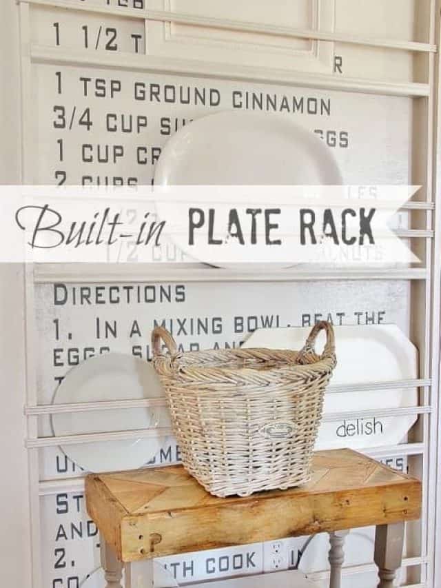 How to Build a BuiltIn Plate Rack Thistlewood Farm