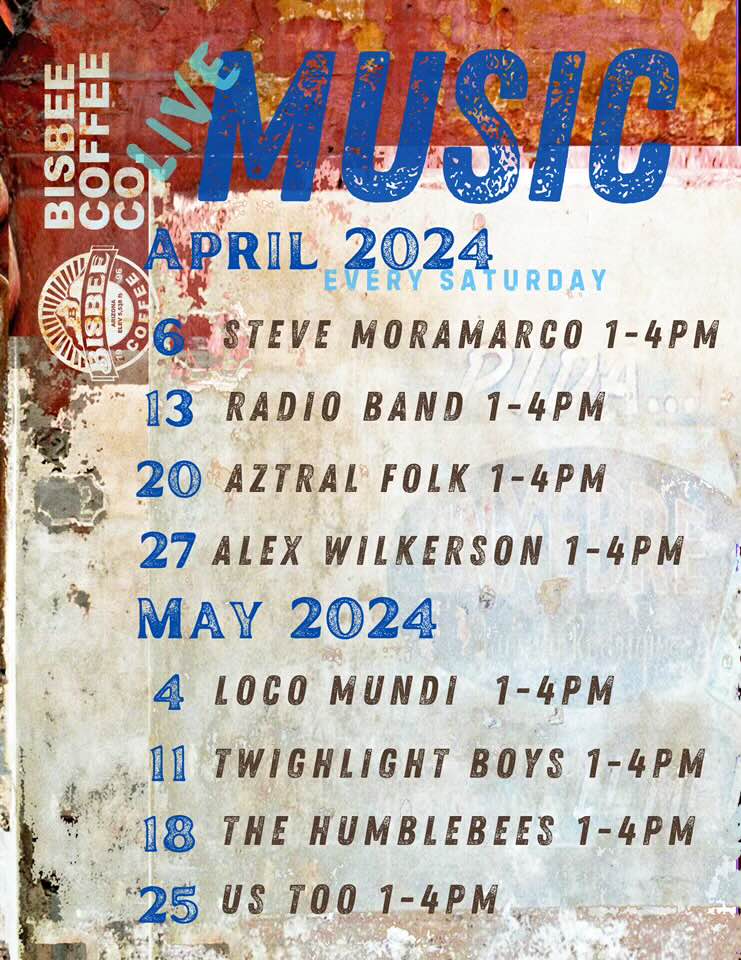 Monthly Bisbee Event Calendars This Week in Bisbee