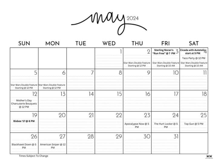 Monthly Bisbee Event Calendars This Week in Bisbee