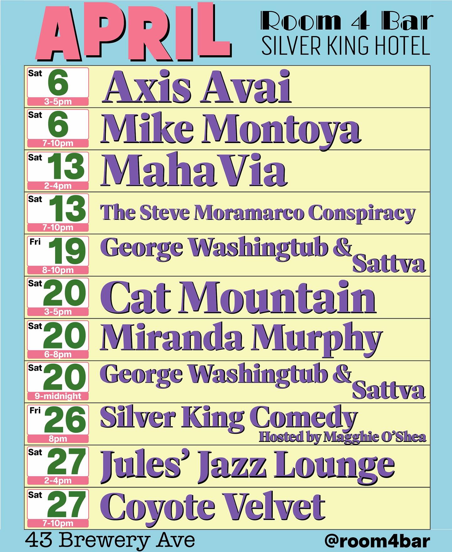 Monthly Bisbee Event Calendars This Week in Bisbee