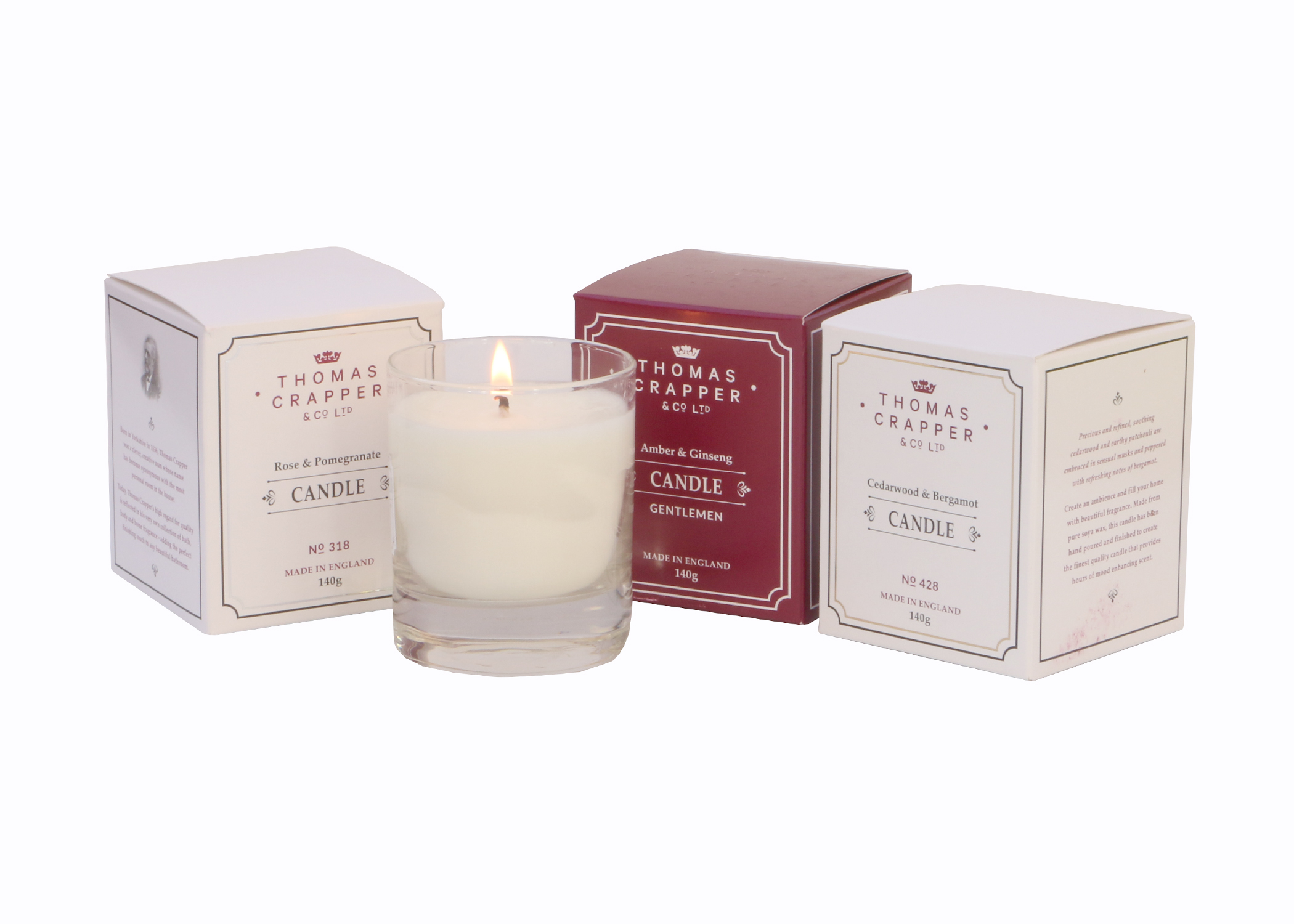 Cedar Wood & Bergamot Candle Thomas Crapper & Co Ltd.