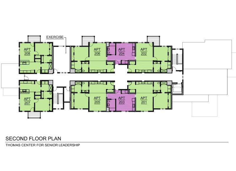 One Bedroom Apartments Thomas Center Premier Senior Housing Community