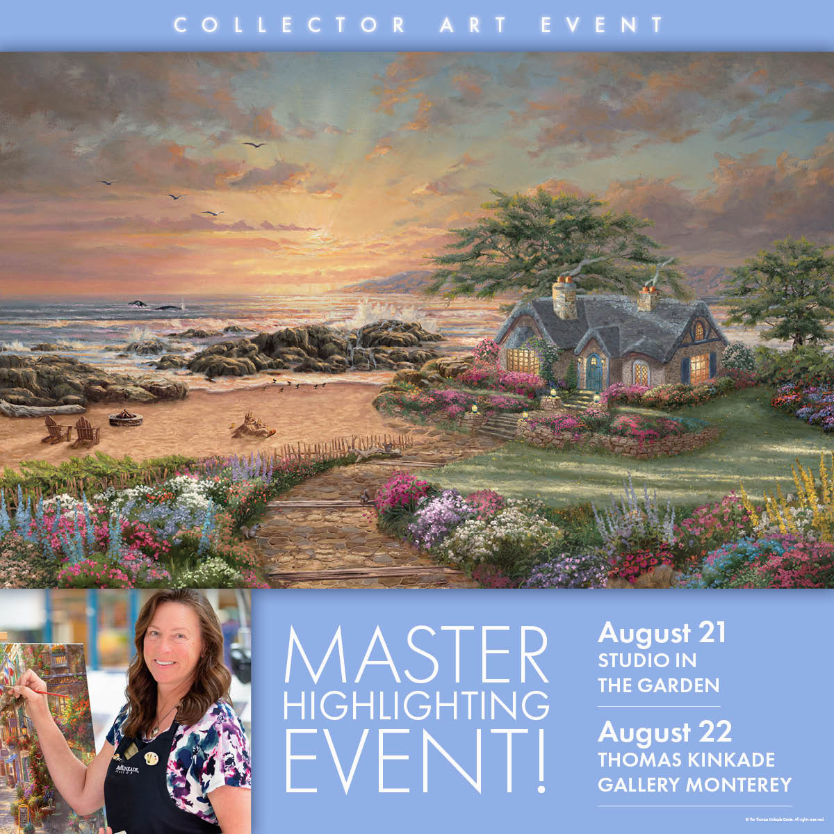 California Thomas Kinkade Art Galleries Monterey, Carmel & Placerville