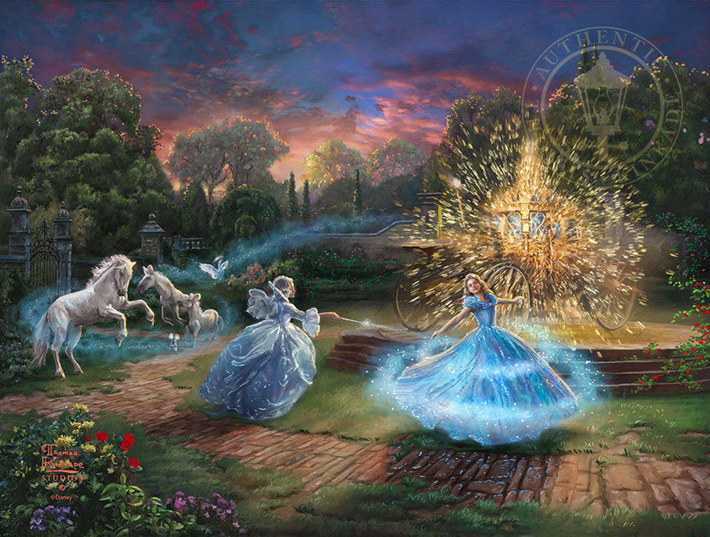 Cinderella Paintings & Wall Art Disney's Cinderella By Thomas Kinkade