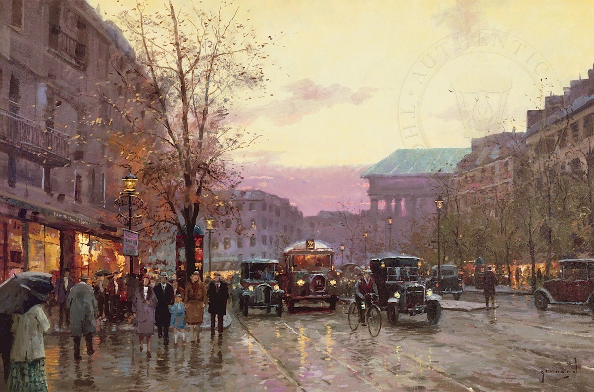Paris Twilight Thomas Kinkade Galleries of New York, New