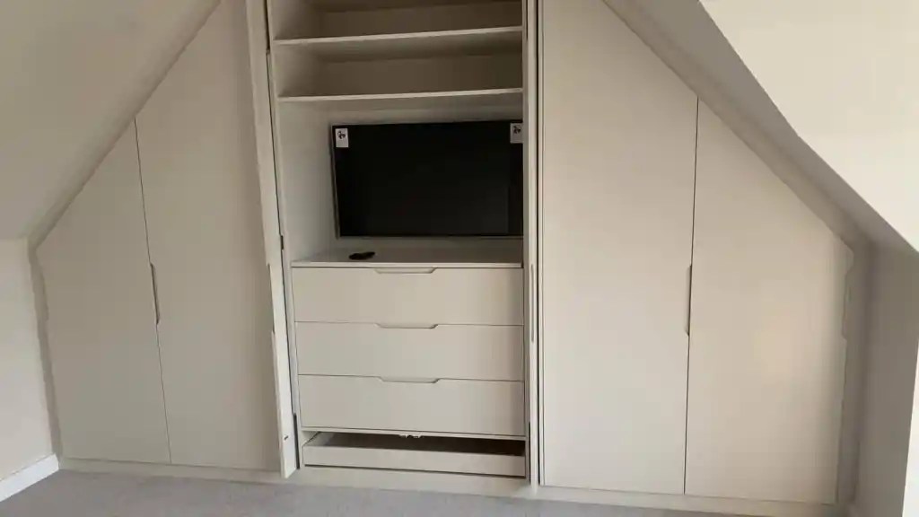 Fitted wardrobes For Sloping Ceilings Angled Wardrobes
