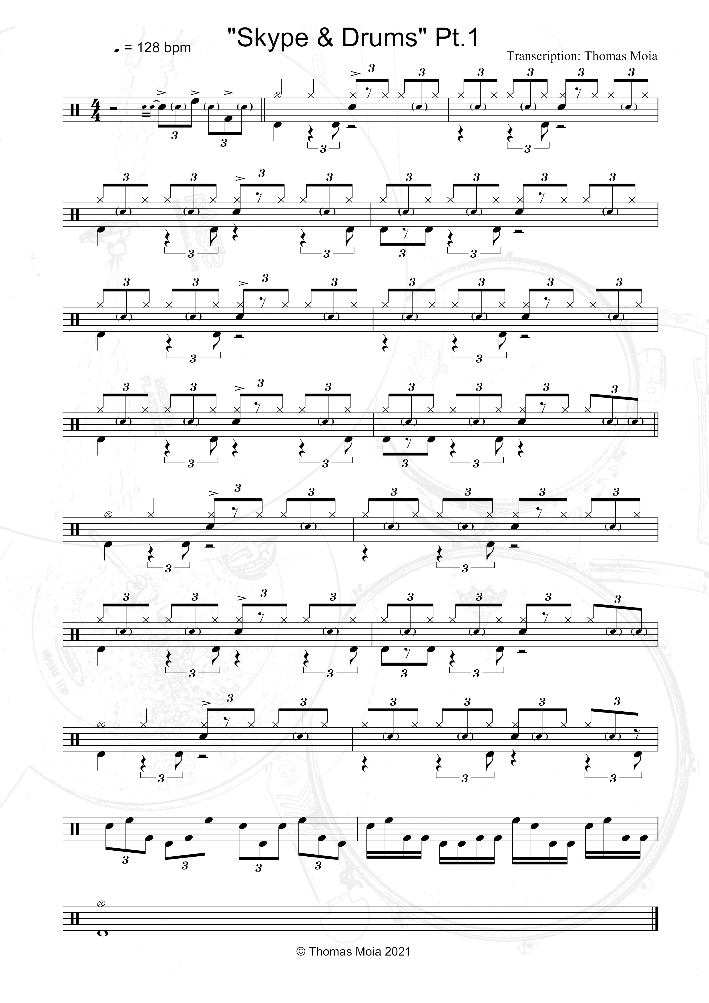 "Drums & Skype" The ringtone session Pt. 1 Thomas Moia