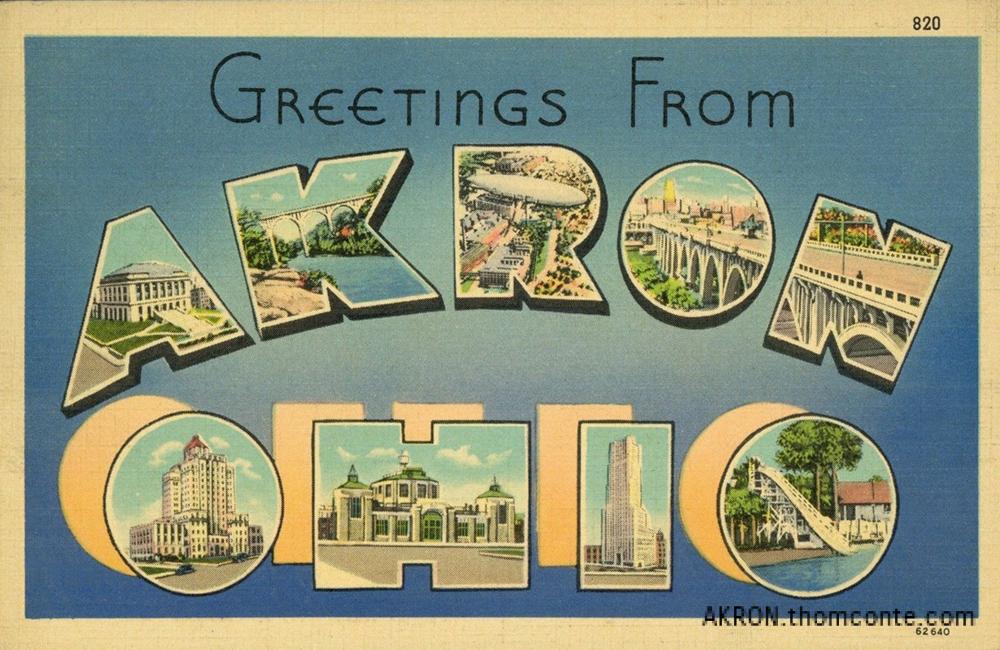 Akron History Project Postcards Thomas Conte