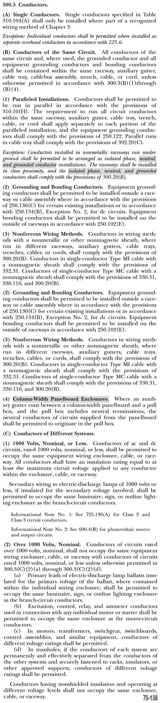 2017 NEC Article 300.3 - Thompson Learning - Home of Electrical