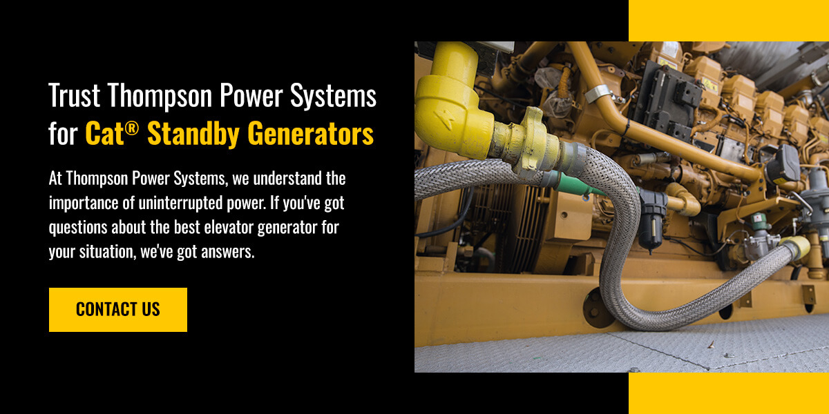 Backup Power Requirements for Elevators Thompson Power Systems