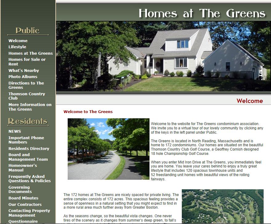 The Greens Condominiums Thomson Country Club North Reading, MA