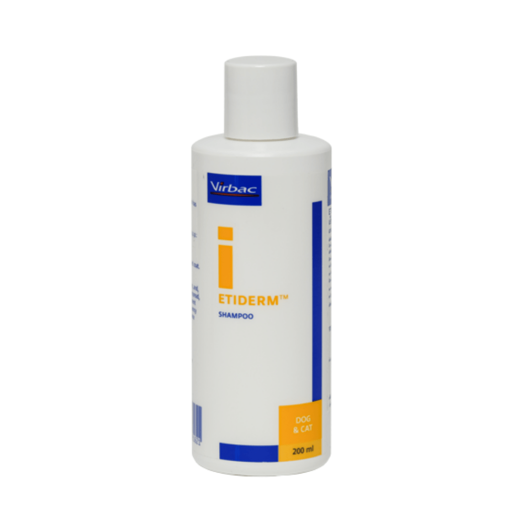 Virbac Etiderm Shampoo แชมพูสูตรกำจัดแบคทีเรีย เพื่อผิวหนังบอบบาง แพ้