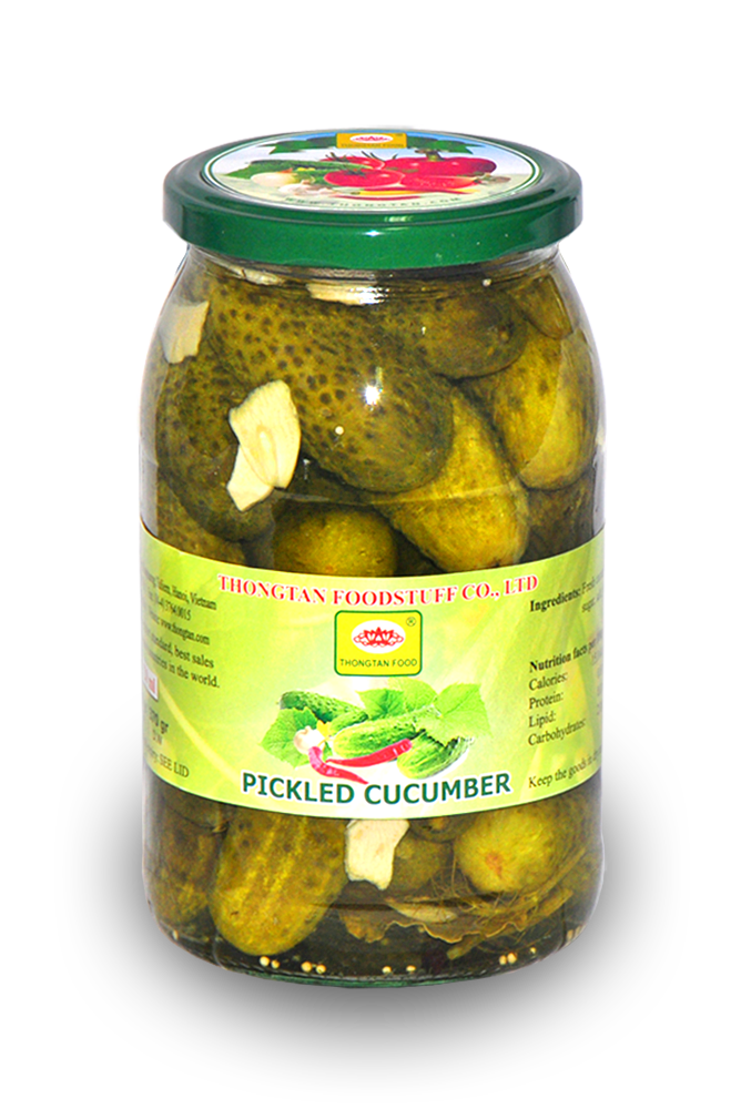 Pickled cucumber in jar 900ml