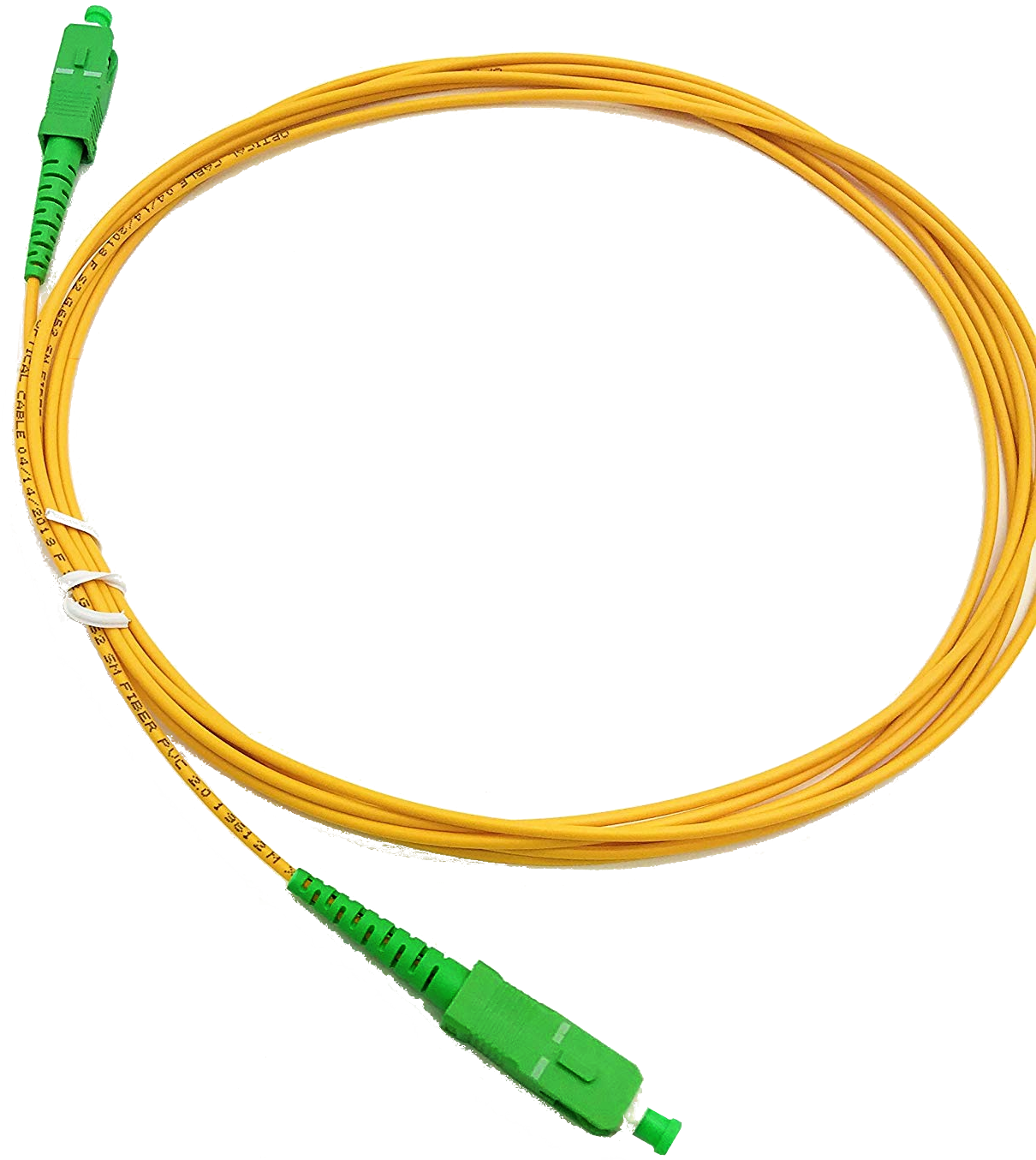 SC/APC to SC/APC, Simplex, Singlemode Patch Cable