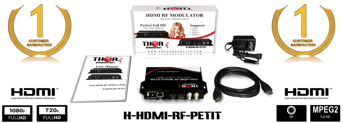 Petit HDMI RF Modulator - Professional Digital Coax QAM ATSC Modulator