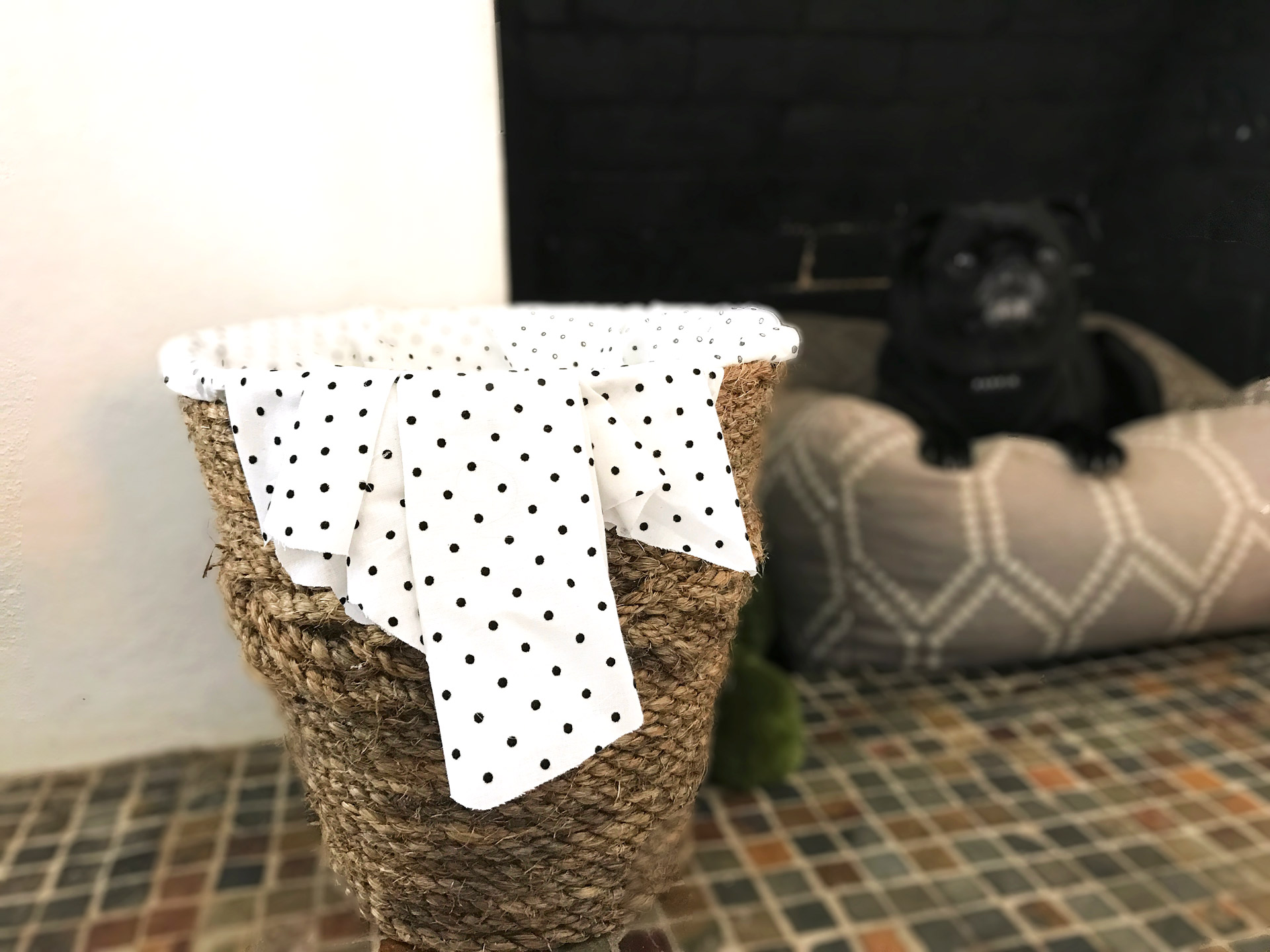 DIY Rope Dog Toy Basket Thorn and Thimble