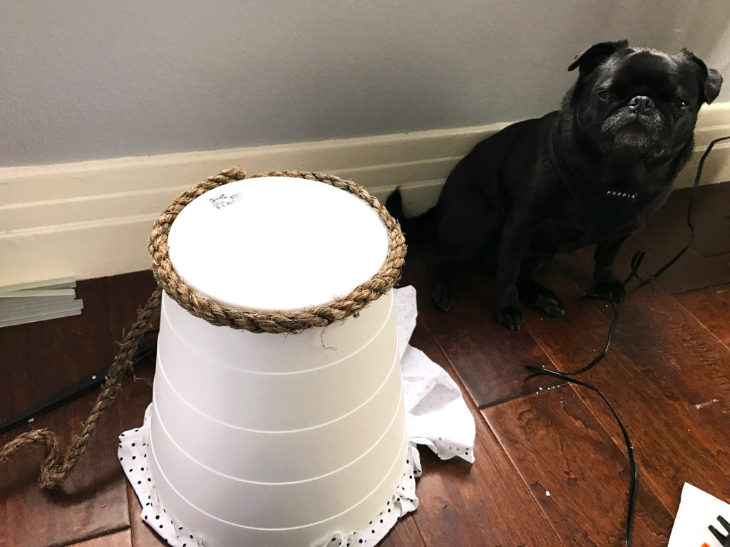 DIY Rope Dog Toy Basket Thorn and Thimble