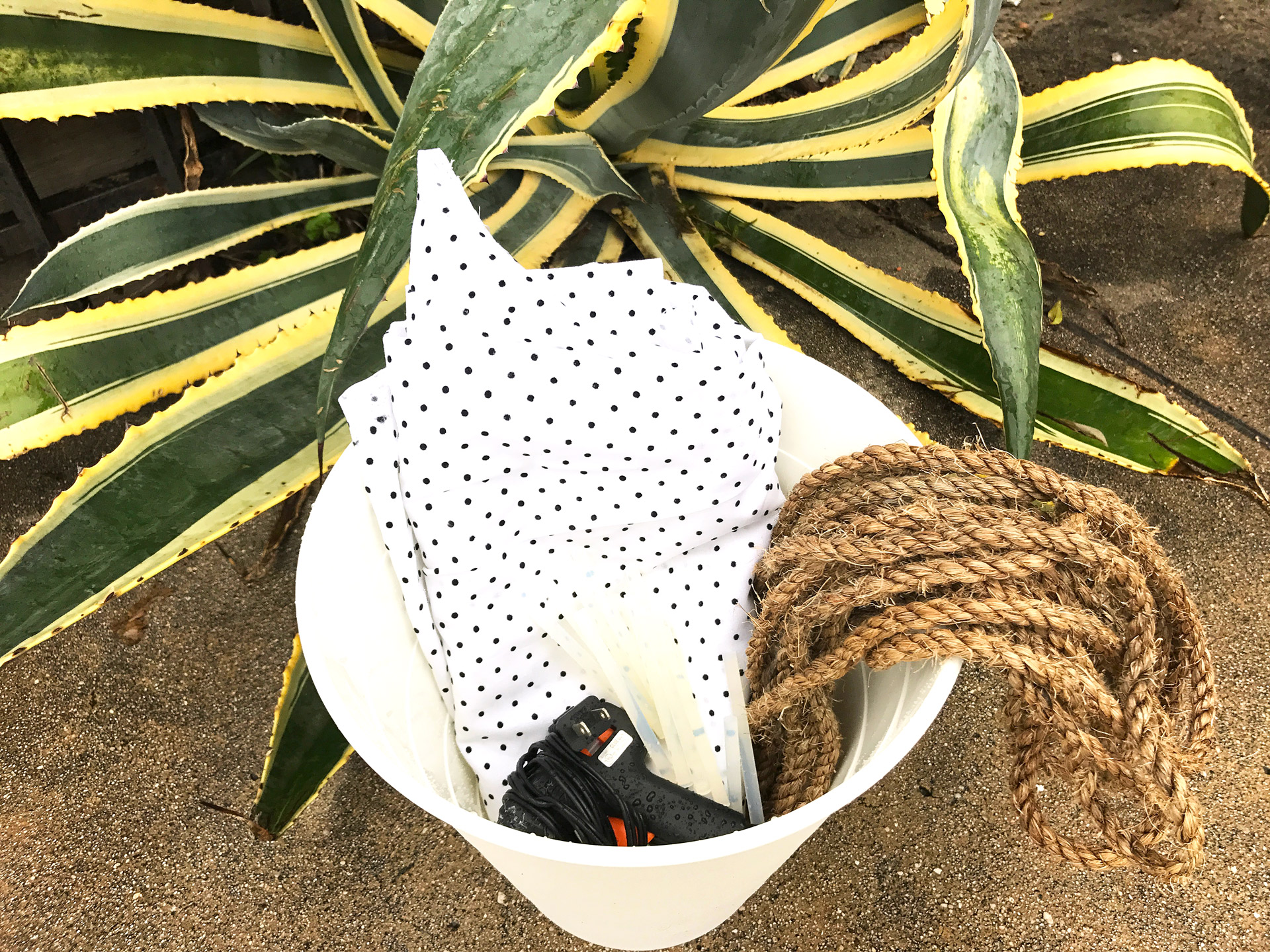 DIY Rope Dog Toy Basket Thorn and Thimble