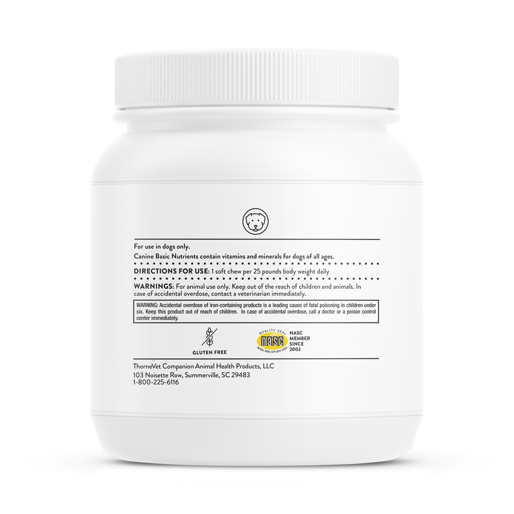 Canine Basic Nutrients Thorne Vet