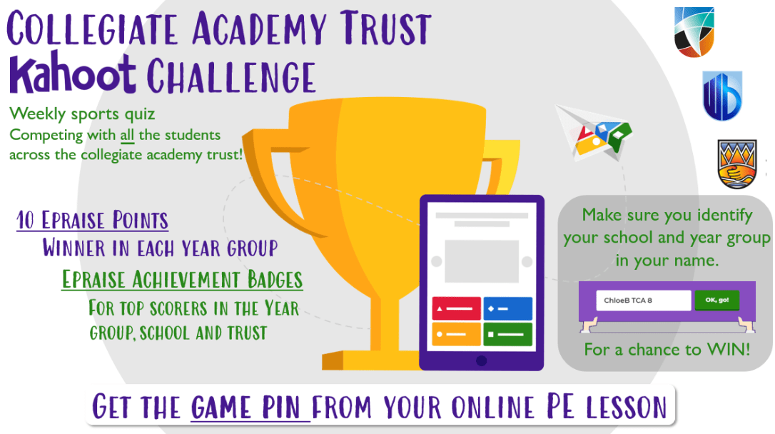 Kahoot Sports Challenge THORNS COLLEGIATE ACADEMY