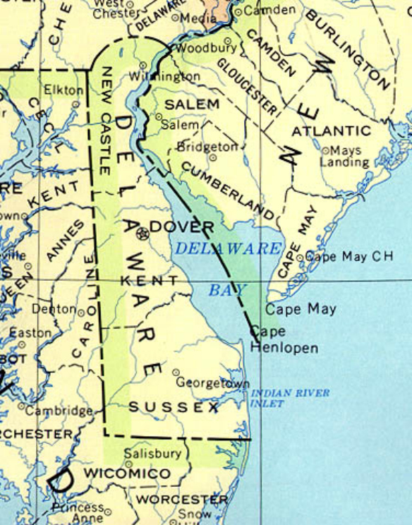 Delaware Colony Geography