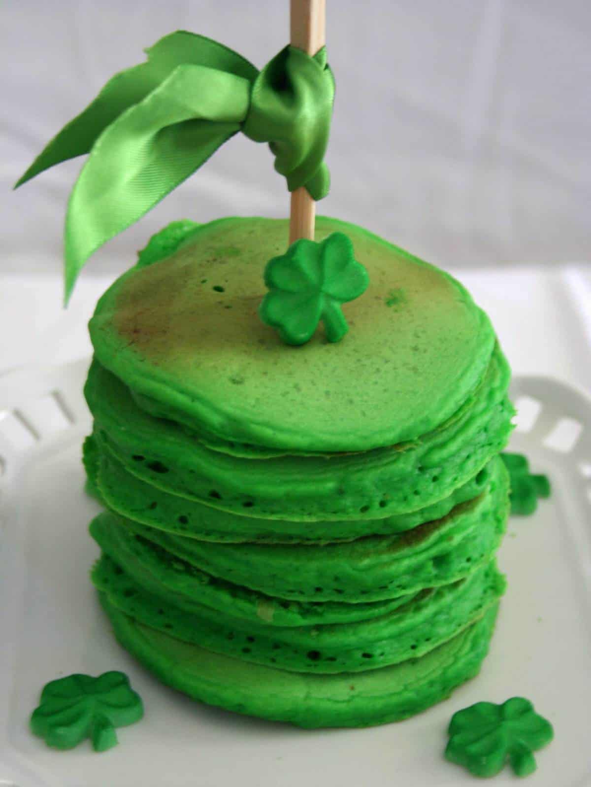 Green Pancakes For St. Patty's Day Thoughtfully Simple