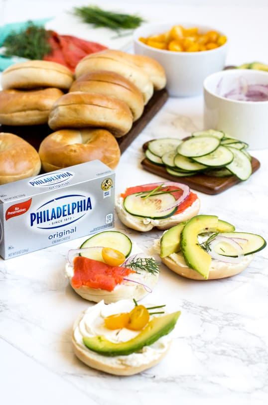 Bagel Bar Ideas for Entertaining or a Weekend Brunch