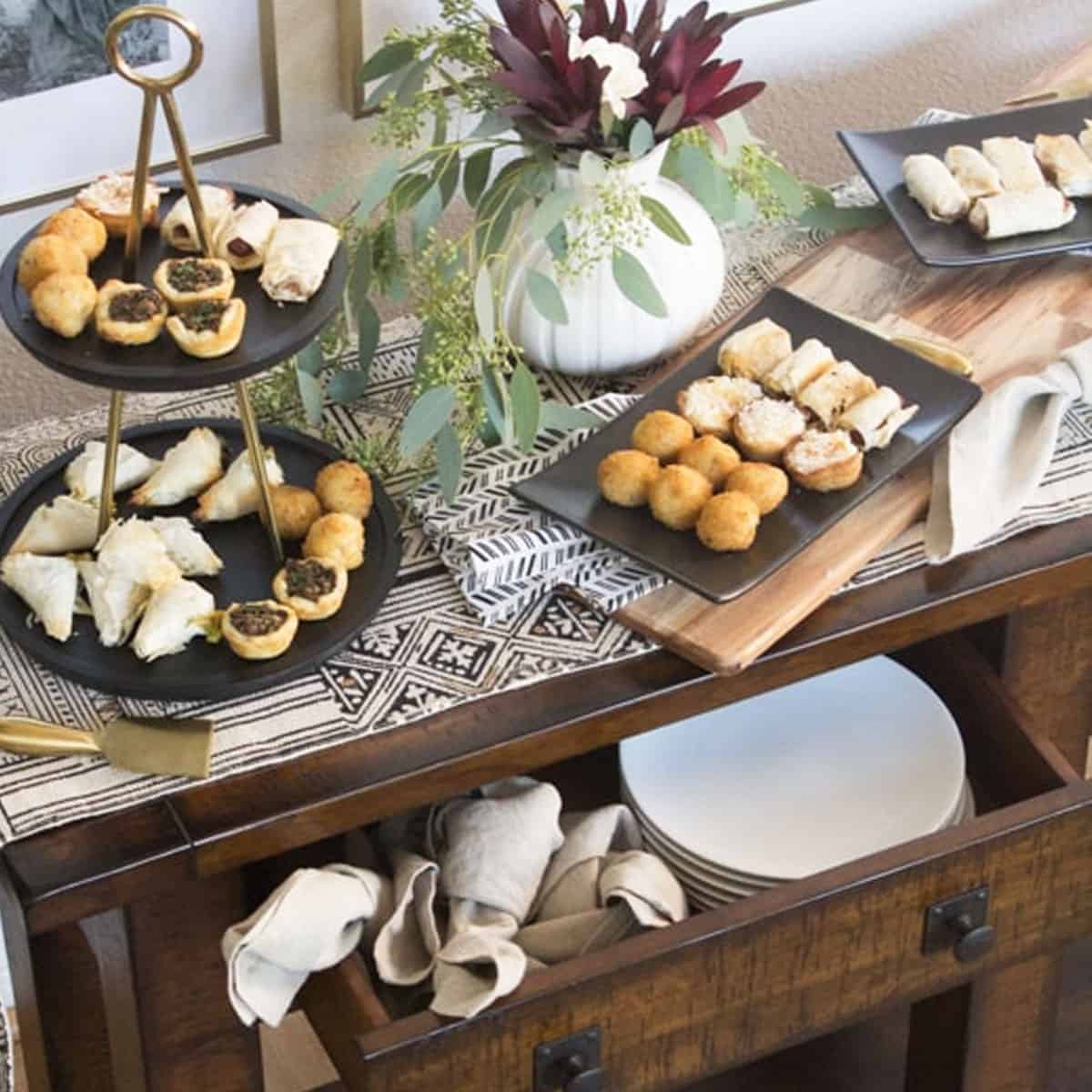 Set Up An Appetizer Buffet Table Thoughtfully Simple