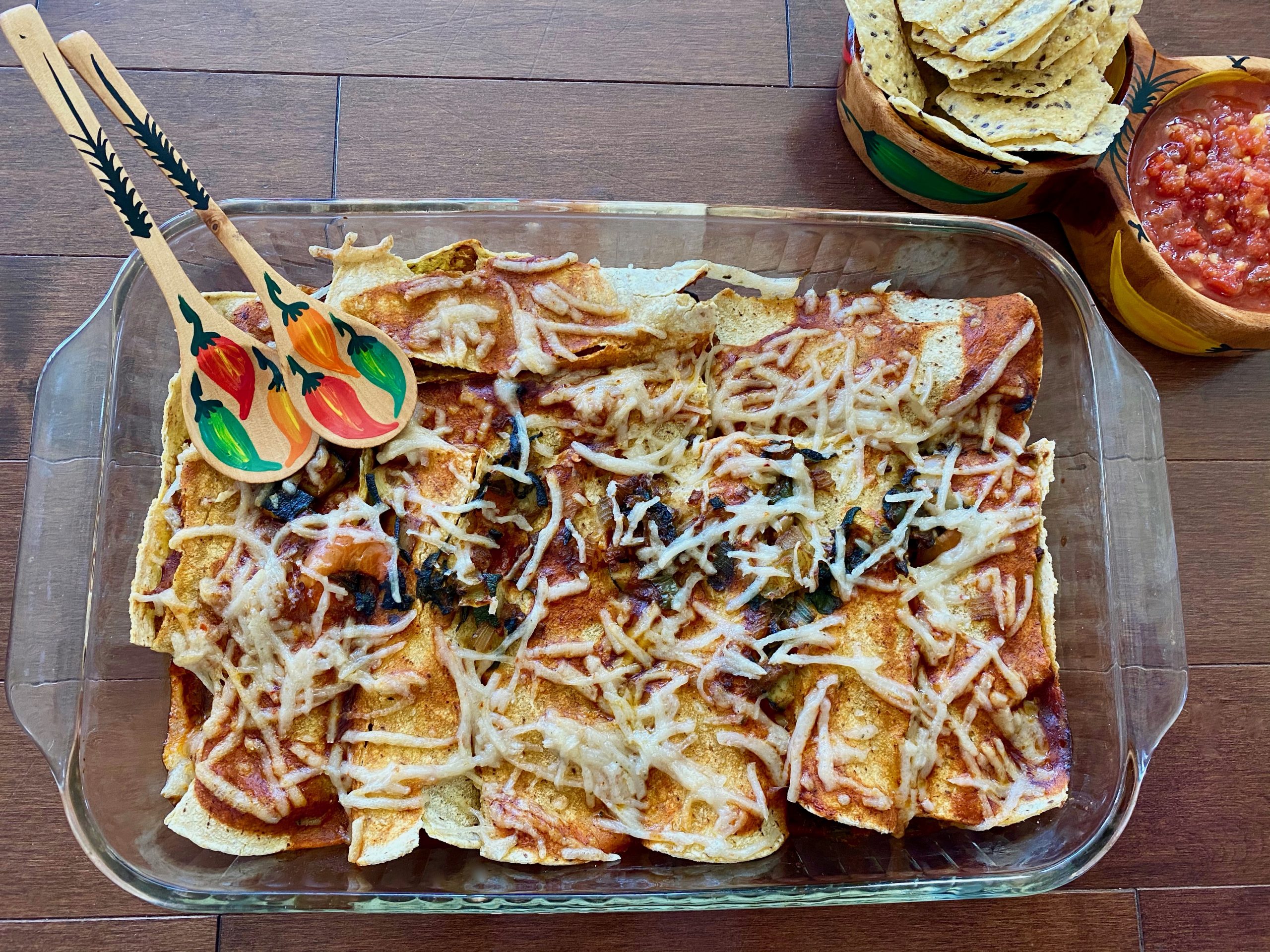 Vegan Refried Bean Enchiladas ThoughtNotion
