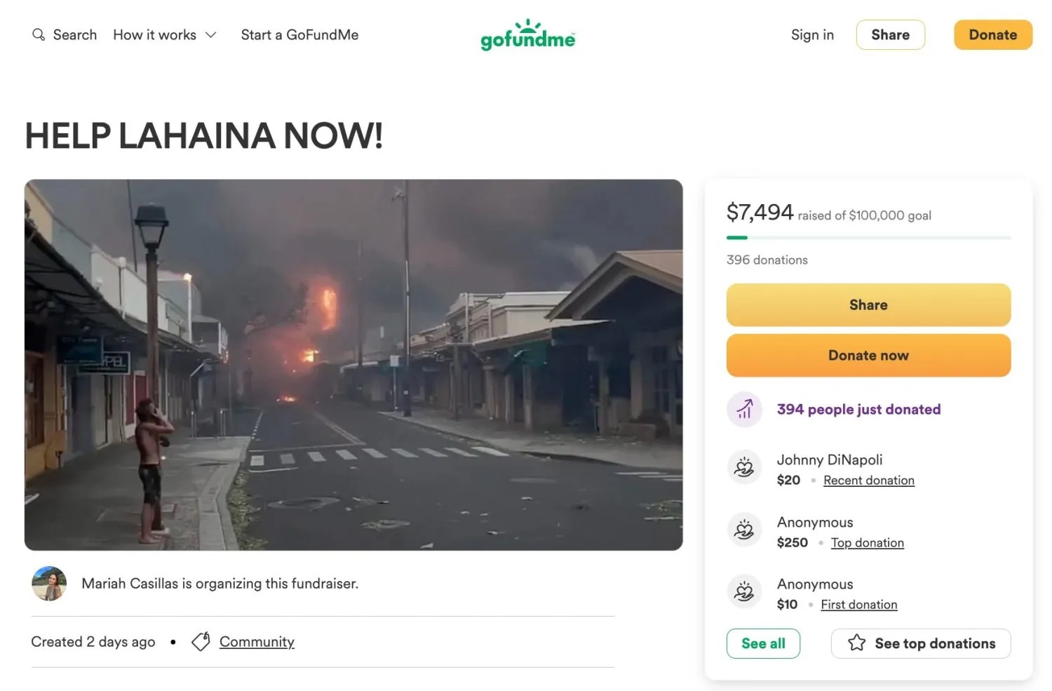 GoFundMe Closes OnlyFans Star's Maui Fire Fundraiser For Offering Nude(04)