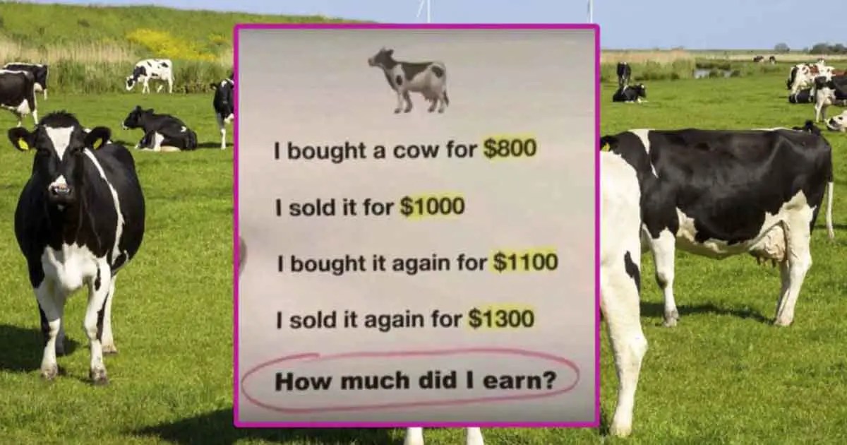 This Trending Cow Math Riddle Will Give Your Mind A Workout