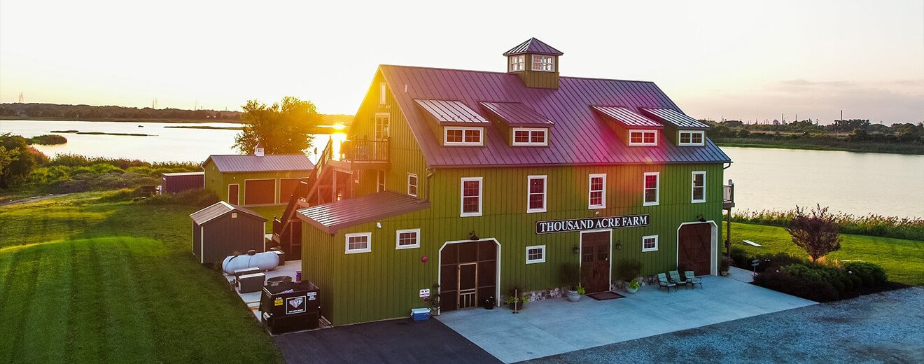 Thousand Acre Farm Rustic Waterfront Barn Wedding Venue Port Penn, DE