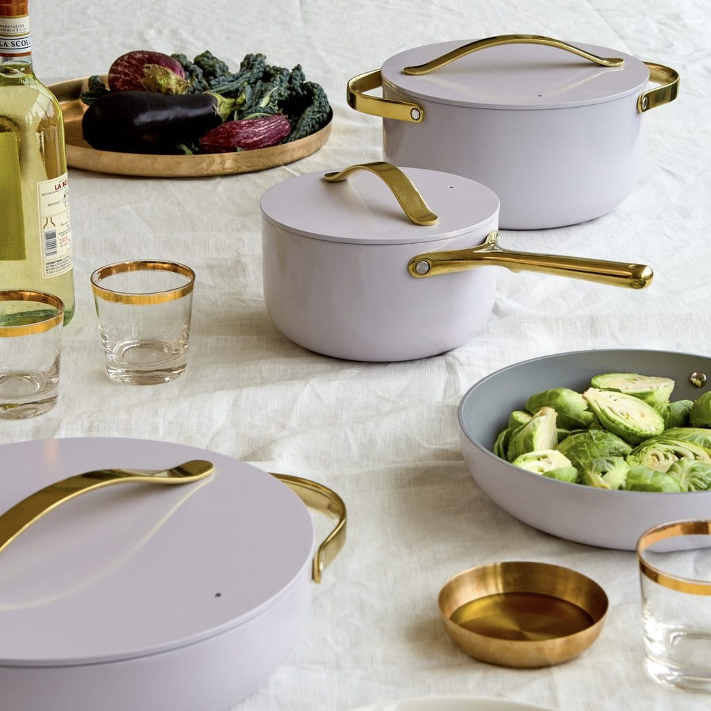 Caraway's LimitedEdition Gold and Pastel Cookware