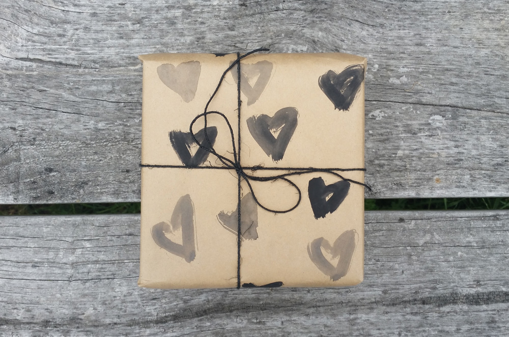 DIY PROJECT Hand Painted Gift Wrap Threadbare Cloak