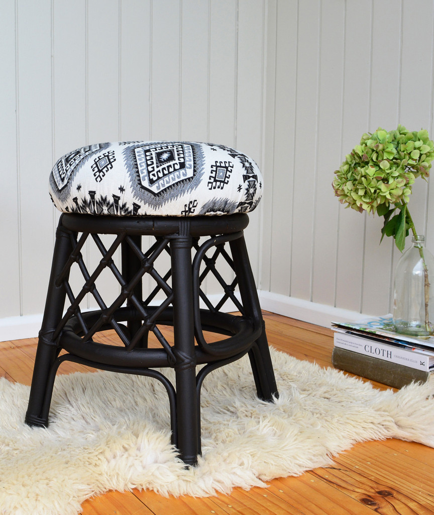 DIY How to Reupholster a Stool The Easy Way
