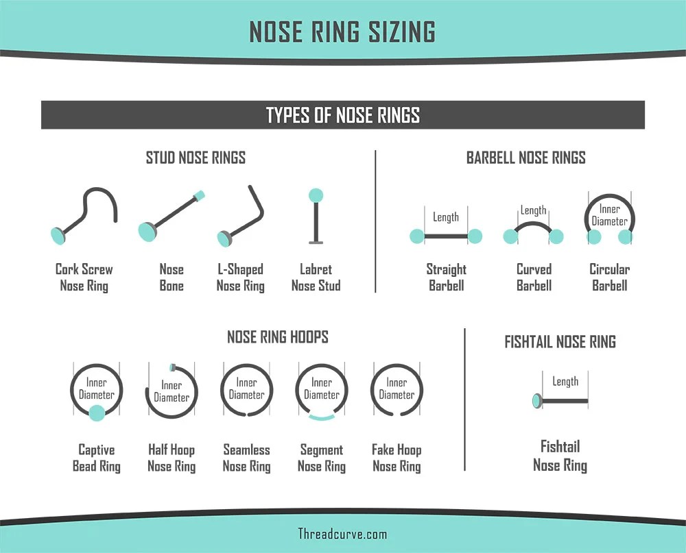 19 Different Types of Nose Rings (Yes, there are this many)