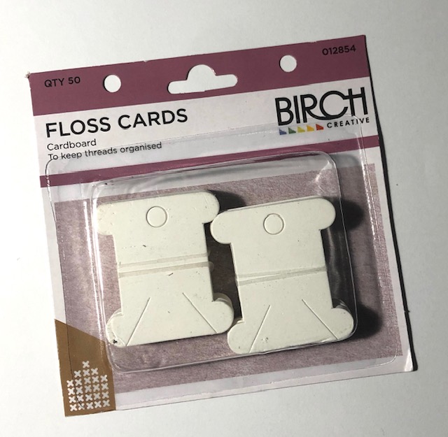 Birch Cardboard Floss Bobbins Pack of 50