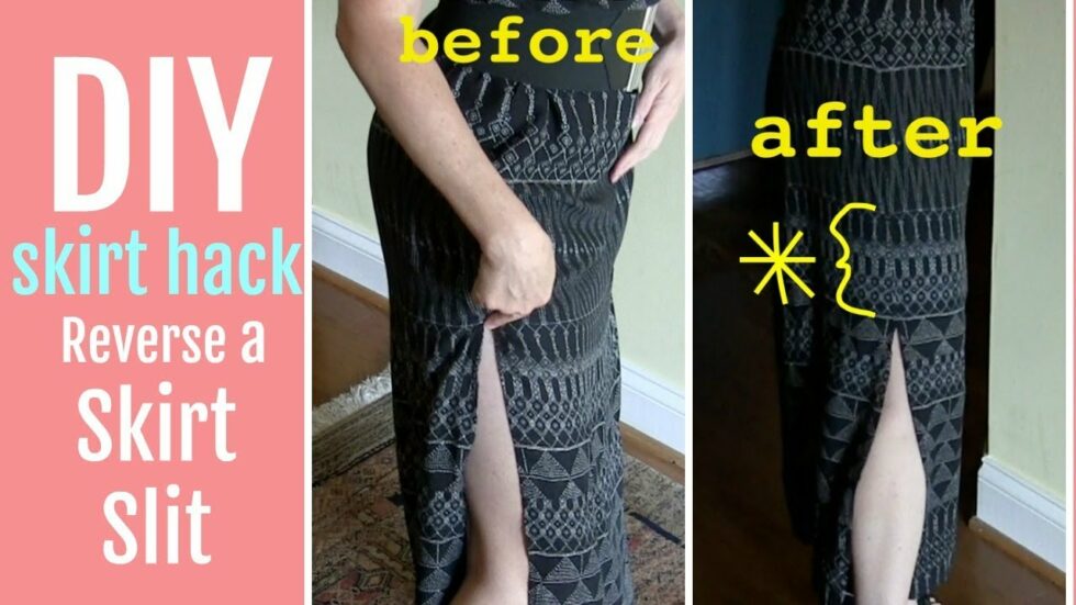 SKIRT HACK How to Reverse a Slit (Easy Sew) ThreadheadTV