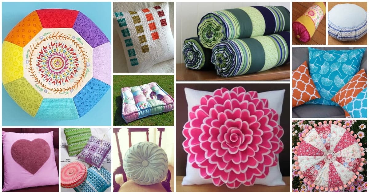 Cushion Covers and Decorative Throw Pillow Patterns to sew